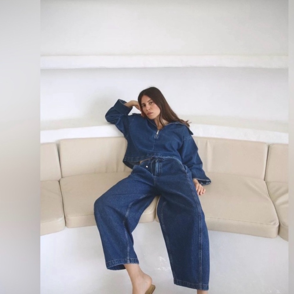 ZARA Denim Cropped Jacket